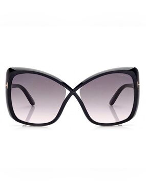 TOM FORD Jasmin Black Butterfly Frame Sunglasses made in Italy